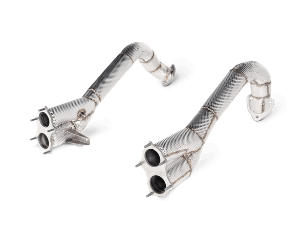 LINK PIPE SET TITANIUM PORSCHE 718 CAYMAN GT4 / SPYDER - OPF/GPF 2020