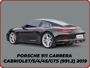 PORSCHE 911 CARRERA CABRIOLET /S/4/4S/GTS (991.2) 2019