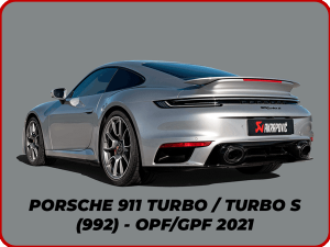PORSCHE 911 TURBO / TURBO S (992) - OPF/GPF 2021