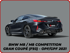 BMW M8 / M8 COMPETITION GRAN COUPÉ (F93) - OPF/GPF 2021